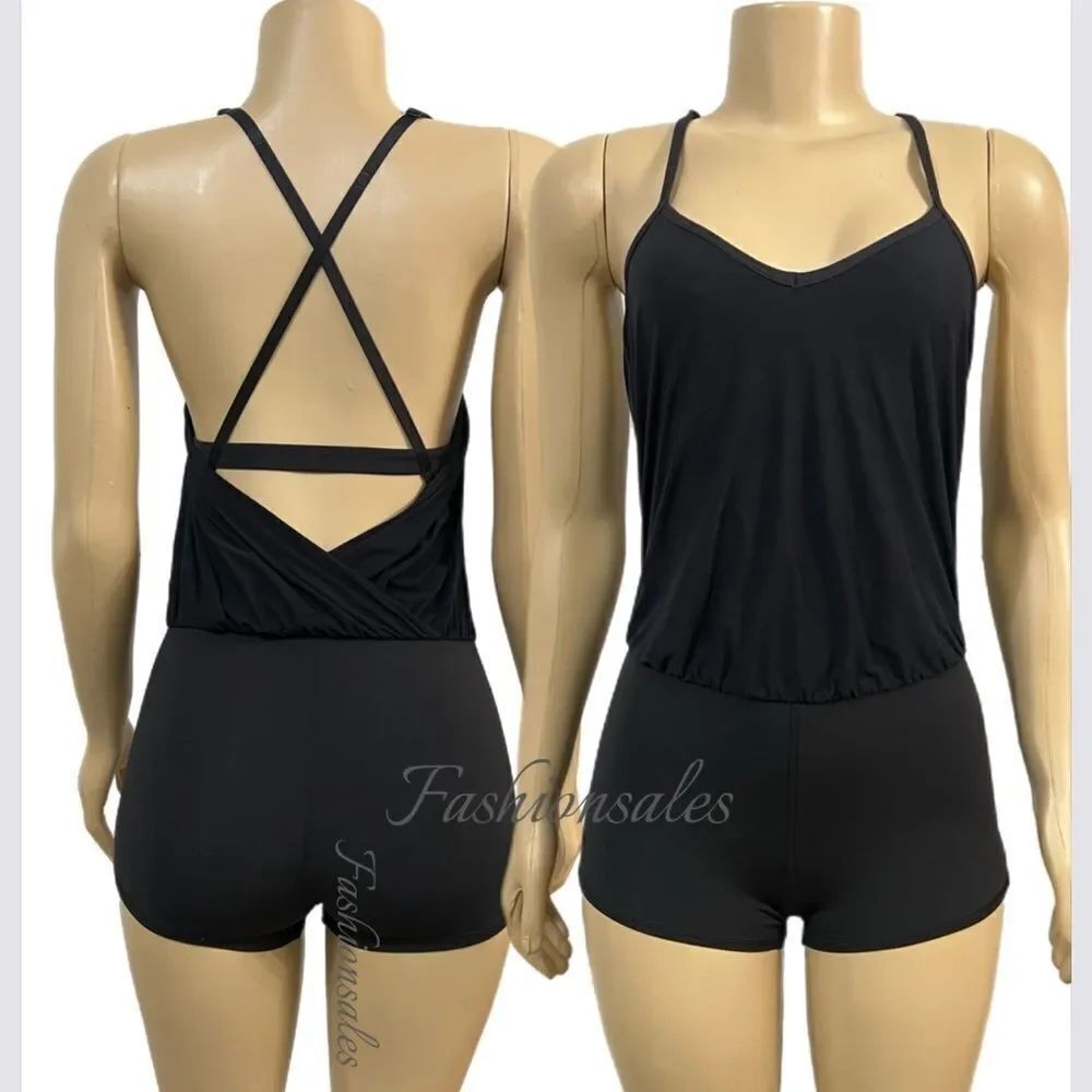 Lululemon Dance to Yoga Leotard black New without tags never been worn 4